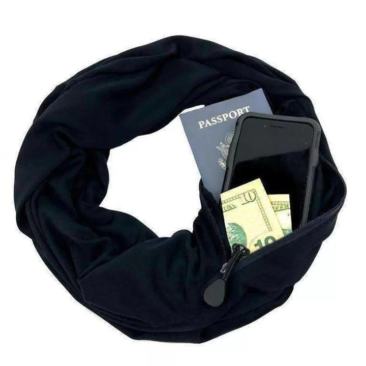 Stornfield | Warm scarf with hidden pocket for winter