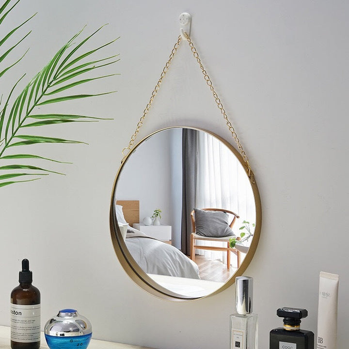 Metal Forged Iron Bathroom Wall Mirror | Stornfield