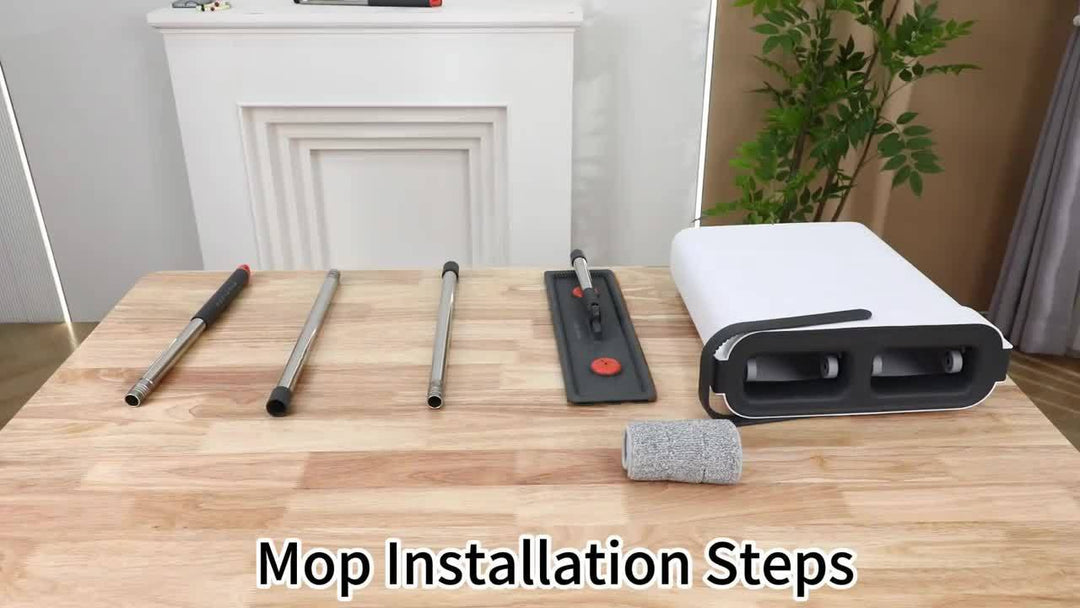 Flat mop set with bucket & wringing system | Stornfield