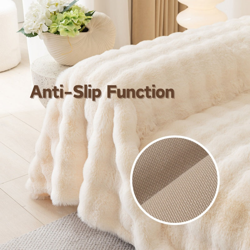 Premium Faux Fur Non-Slip Sofa Covers | Stornfield