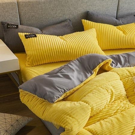 Stornfield | Thickened Corduroy Velvet Bedding Set