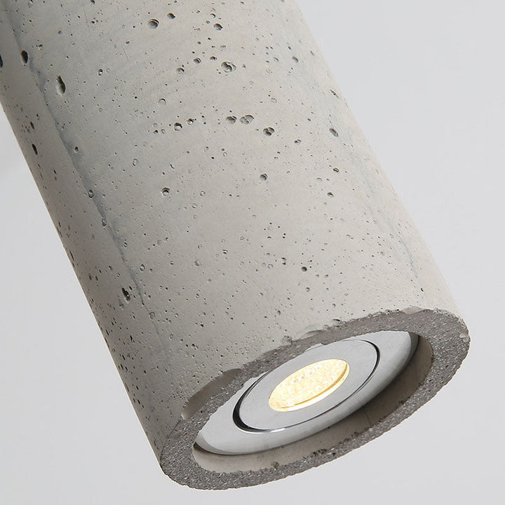 Stornfield | StoneCast Industrial Concrete Cylindrical Sconce | 1-Light | Smooth or Rough Surface