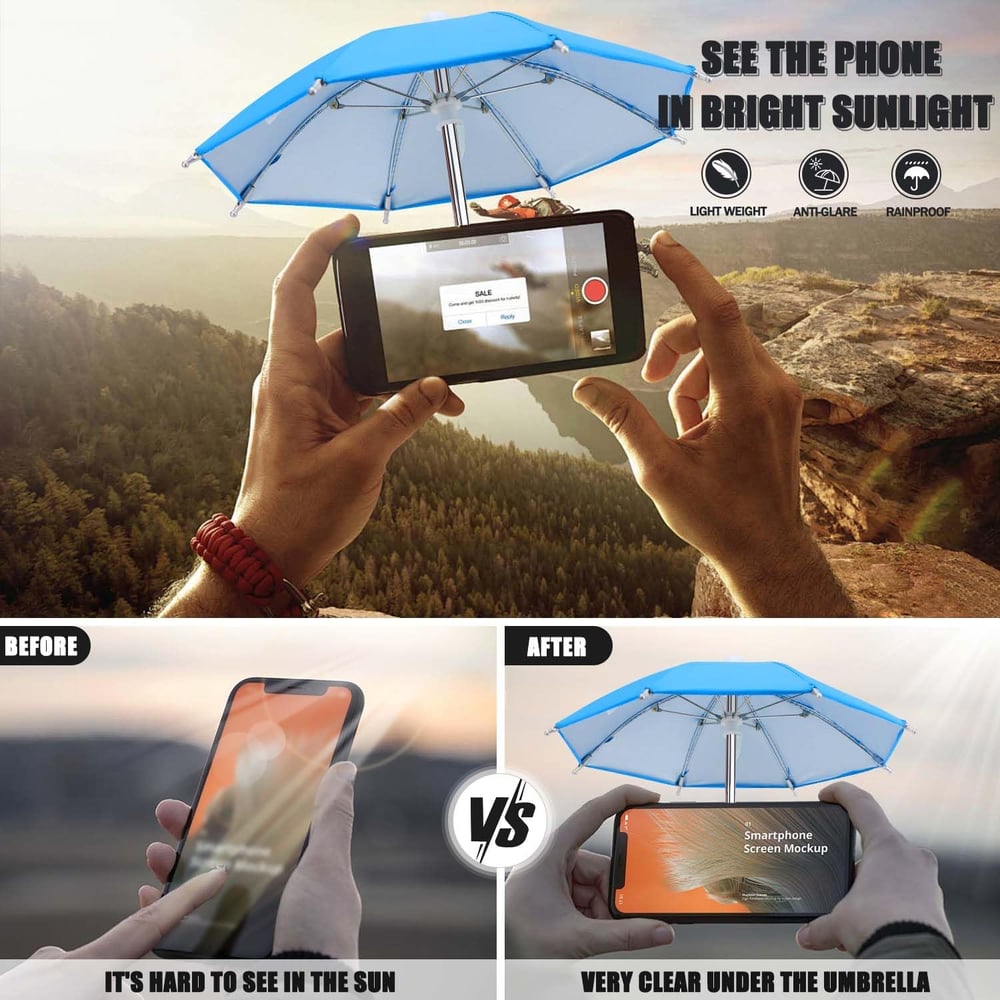 Phone Umbrella Suction Cup Stand for Sun | Stornfield