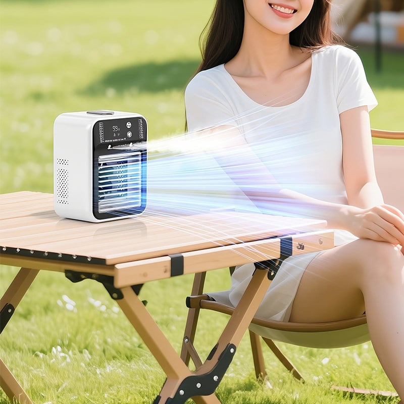 Portable 3-In-1 Cooling Fan with 2-Speed Mist | Stornfield