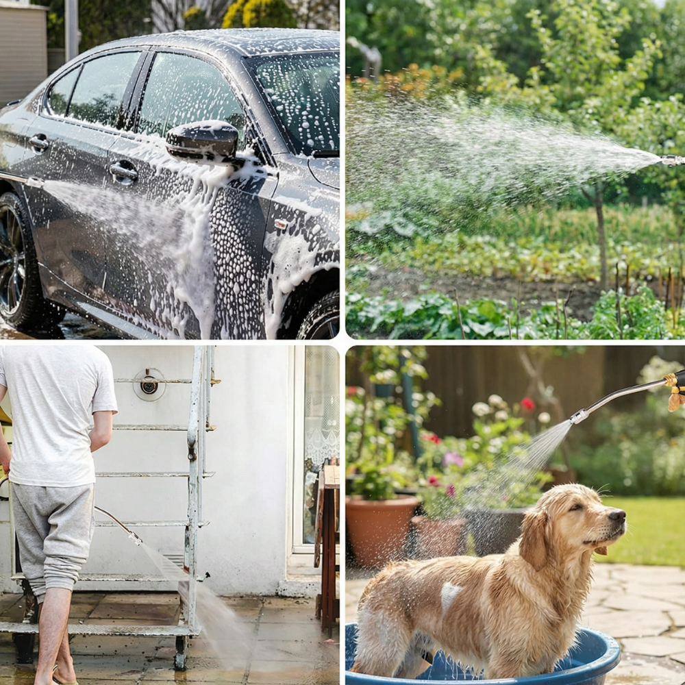 AquaForce 2-in-1 High Pressure Water Gun — Say goodbye to dirt stress and enjoy effortless shine moments! | Stornfield