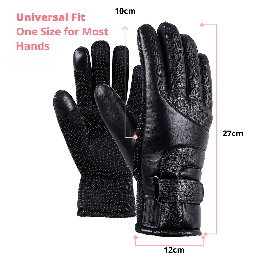 Stornfield | Heated Gloves for Women UK – Ladies Thermal Waterproof Winter Gloves with Touch Screen & USB Rechargeable Warm Design