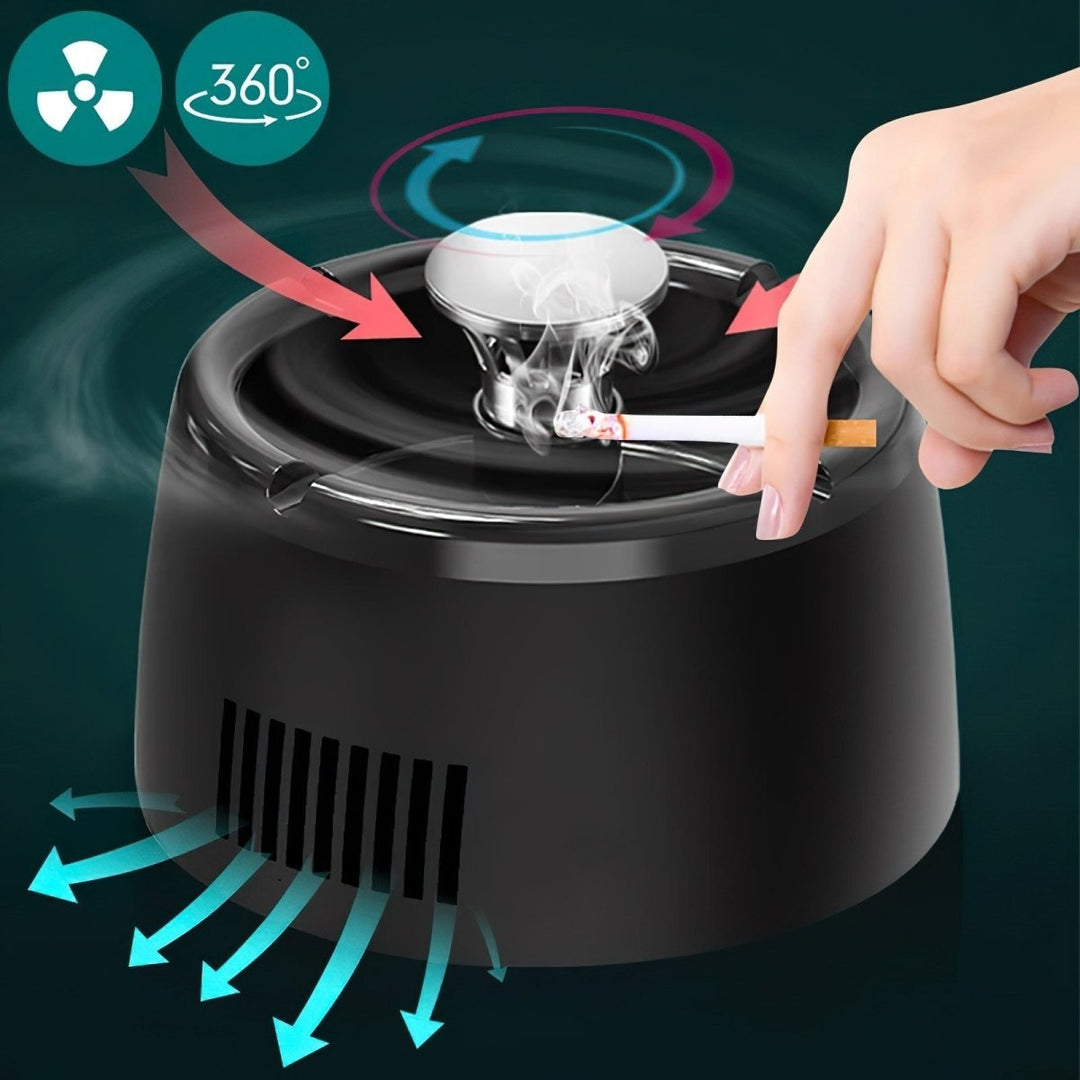Stornfield | Odorless and smokeless ashtray - Portable smoke sensor with perfume filter