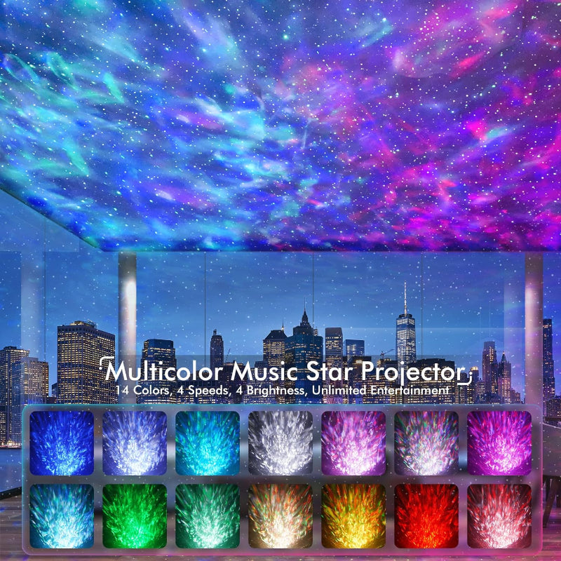 Stornfield | 4-in-1 Star and Galaxy Projector with Bluetooth Speaker