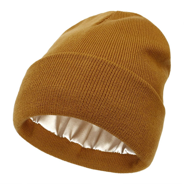 Stornfield | Noor Silk Winter Hat – Wool & Silk – Anti-Frizz Hair Protection