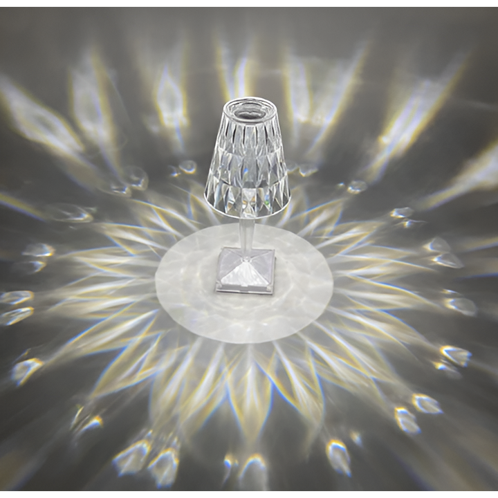 Diamond Glow - Wireless USB Crystal Shine Nightstand Lamp | Stornfield