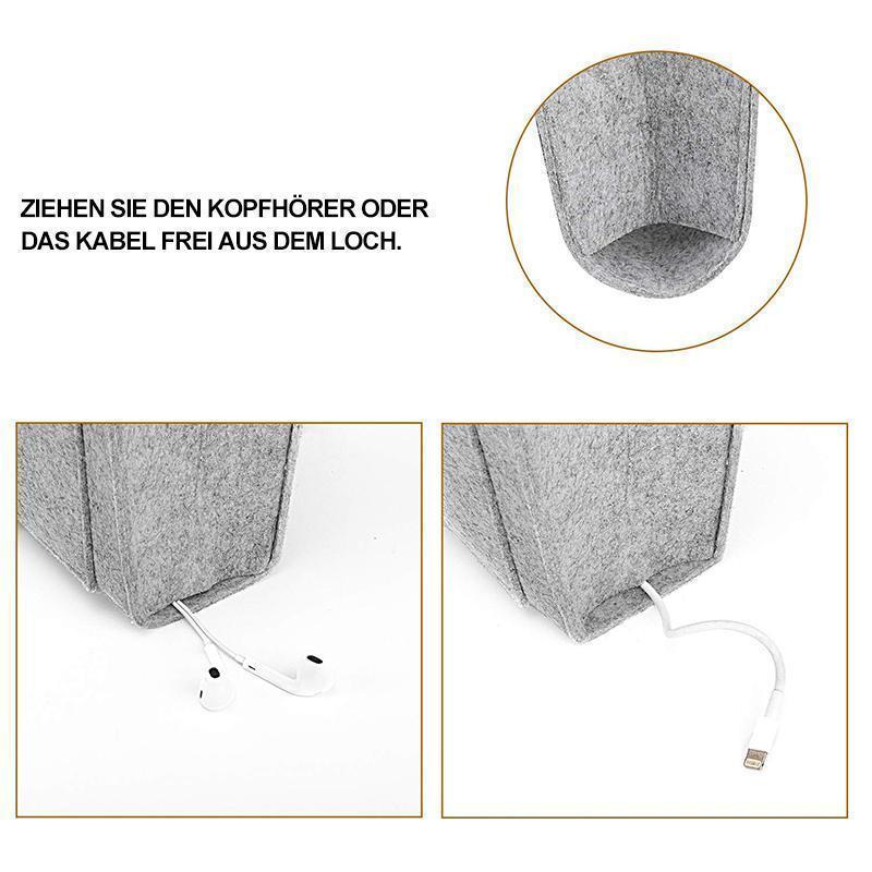 Hanging bag for nightstand storage | Stornfield