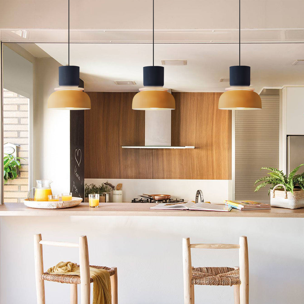 Stornfield | Nordic Color Block Pendant Light Fixture - Modern Hanging Lamp for Kitchen & Dining Room