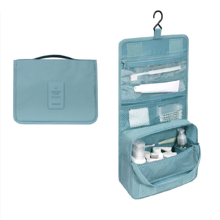 TravelEase – Water-repellent cosmetic bag with hooks and compartments | Travel toiletry bag | Stornfield
