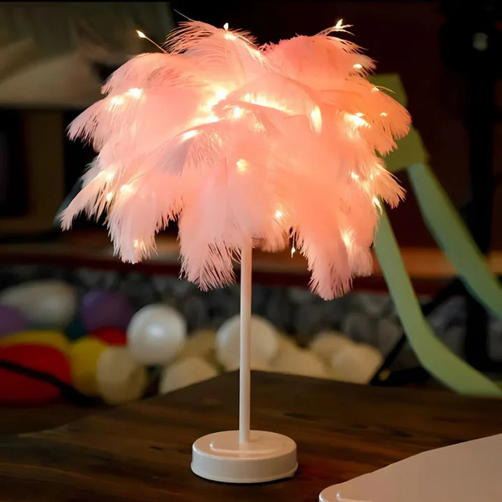 Atmospheric Feather Palm Tree Lamp - LumaPalm | Stornfield