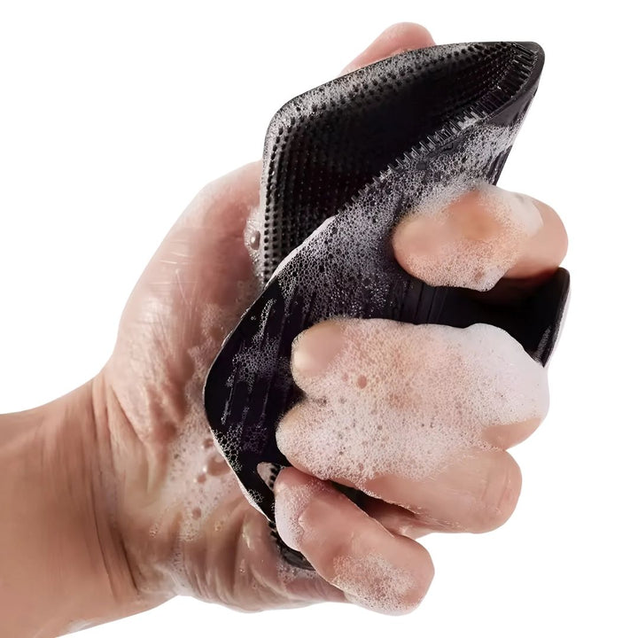 PureGlide | Silicone Bath Mitt – Antimicrobial Exfoliation – Hygienic Quick-Drying Design – Use in Shower for Sensitive Skin Stornfield