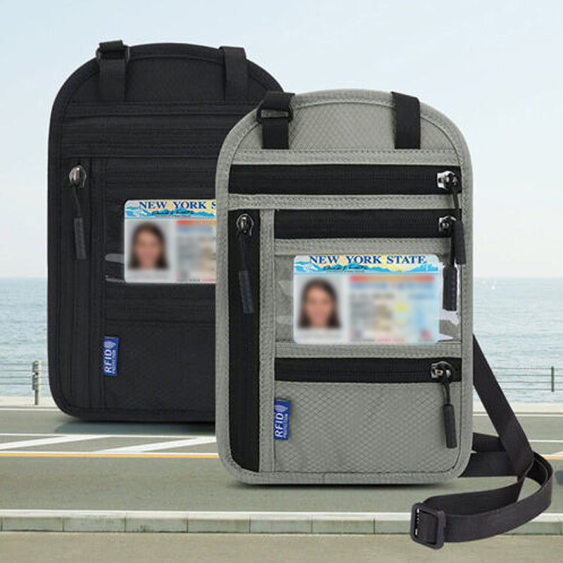 Stornfield | Travel Neck Pouch Neck Wallet with RFID Blocking Passport Holder
