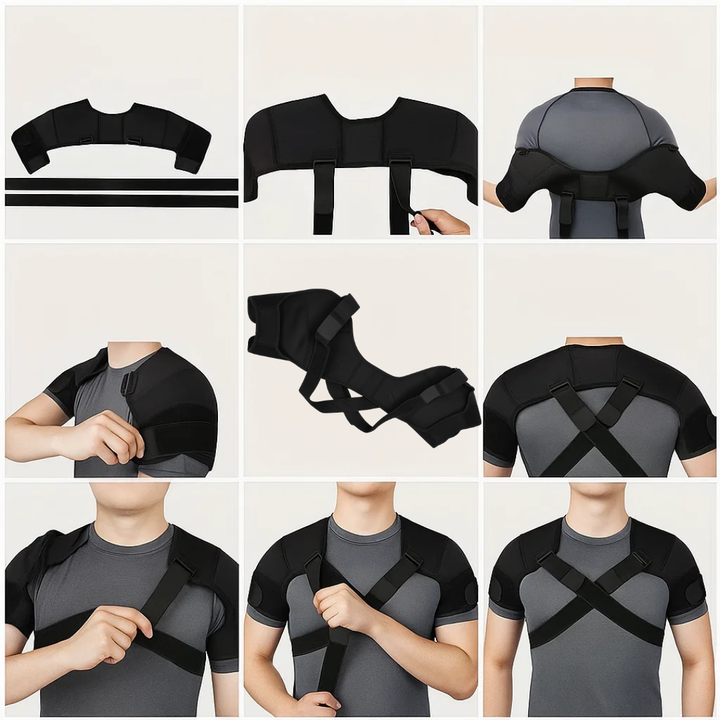Cross-Compression Stability – Breathable Mesh Comfort – Relieves Shoulder Pain & Improves Posture Stornfield
