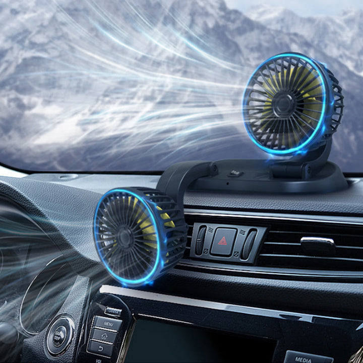 Double head car cooling air circulation fan | Stornfield