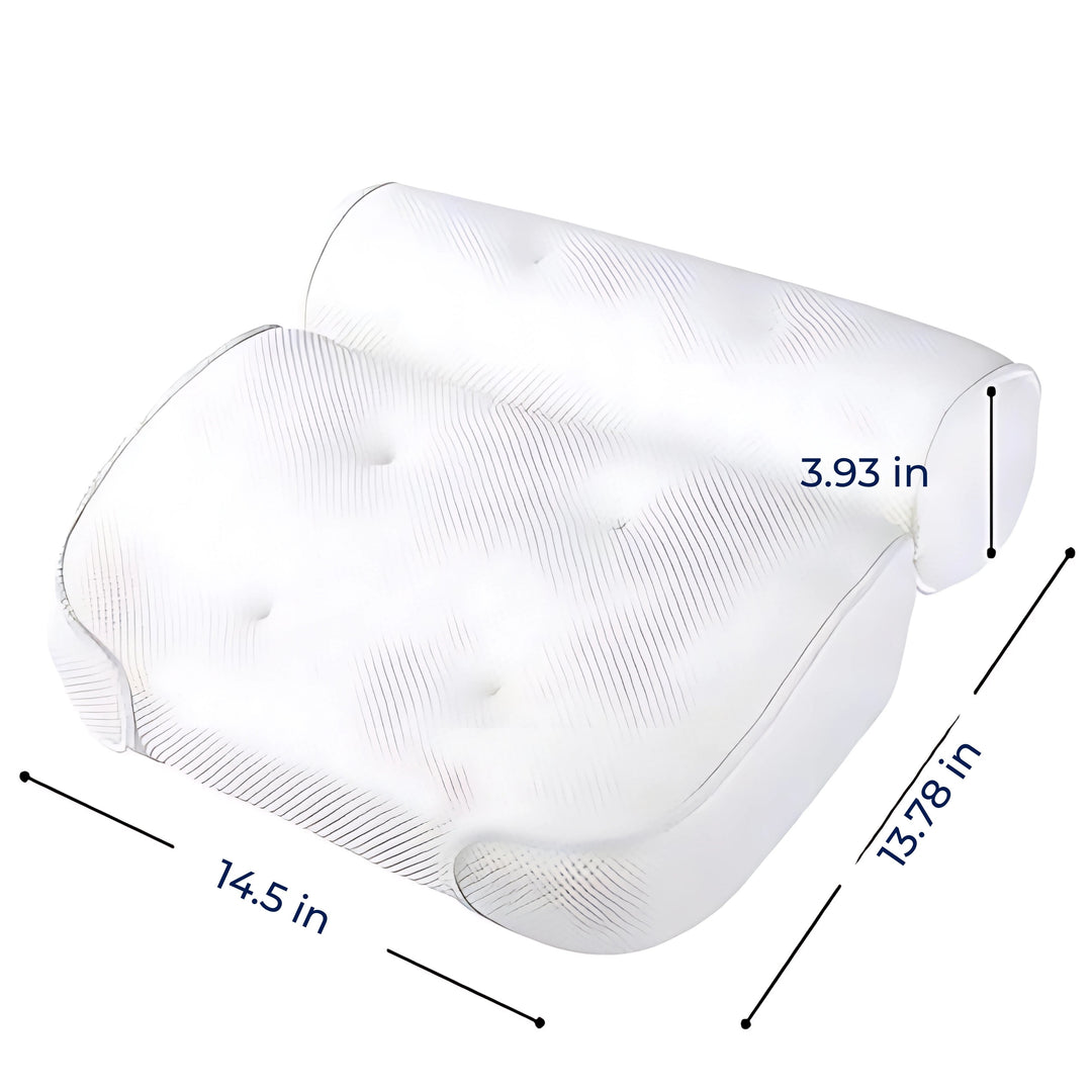 SoakEase Bath Pillow - Neck and Head Support - Non-Slip Cushion - Enhances Relaxation - Fits All Bathtubs - Soft and Comfortable Stornfield