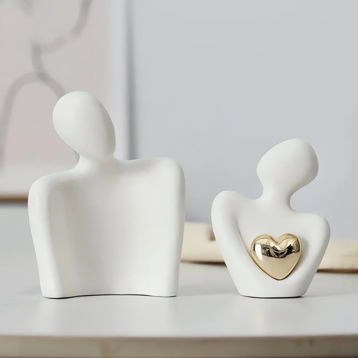 Embrace Couple Heart Sculpture | Stornfield