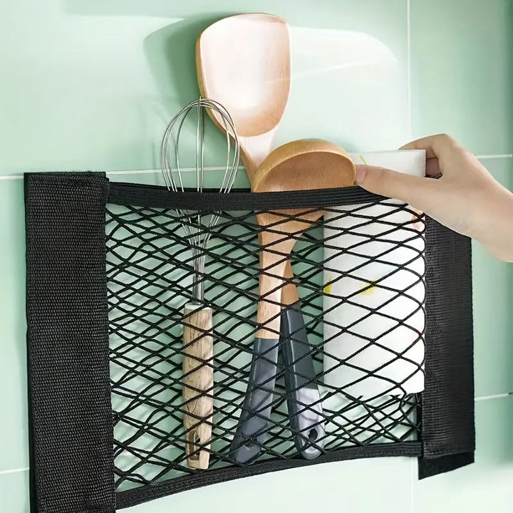 Plastic Bag Storage Mesh Bag (With adhesive tape) | Stornfield