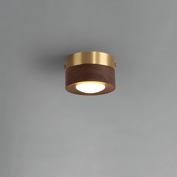 Stornfield | | Walnut Ceiling Light with LED Spot