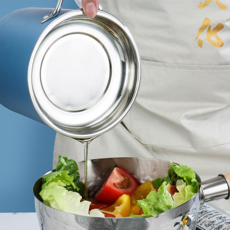 Stainless Steel Oil Strainer Storage Can | Stornfield