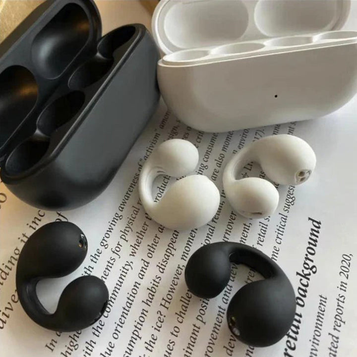 Bone conduction headphones with wireless ear clip | Stornfield