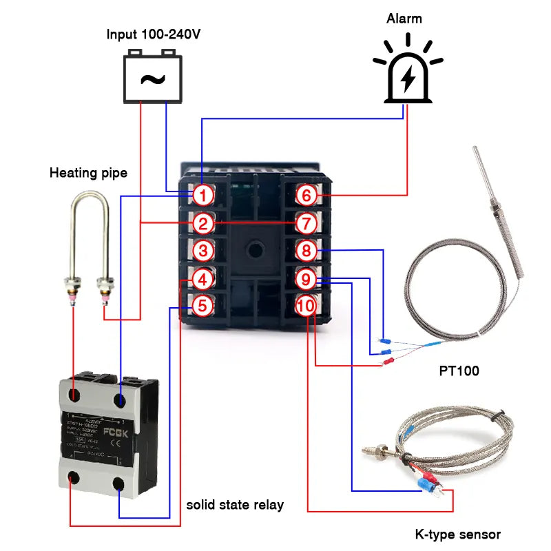 REX-C100 SSR Output Thermostat Digital Timer | Stornfield