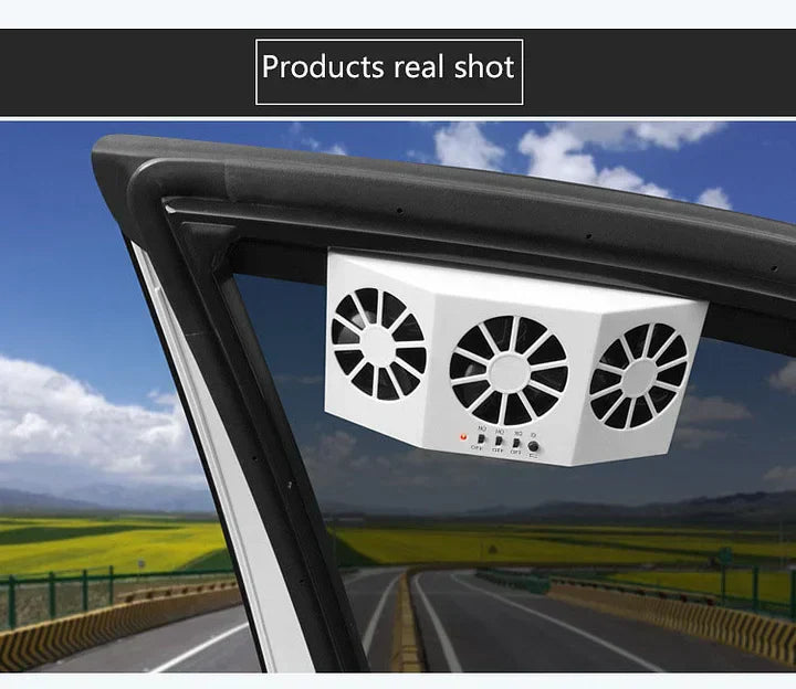 The New Solar Car Cooling Artifact [air circulation exhaust fan] | Stornfield