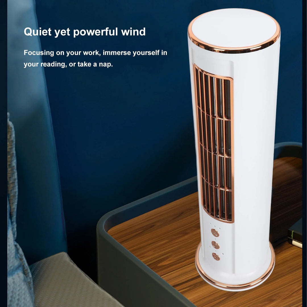 Bladeless Desktop Air Conditioner Fan with Remote Control | Stornfield