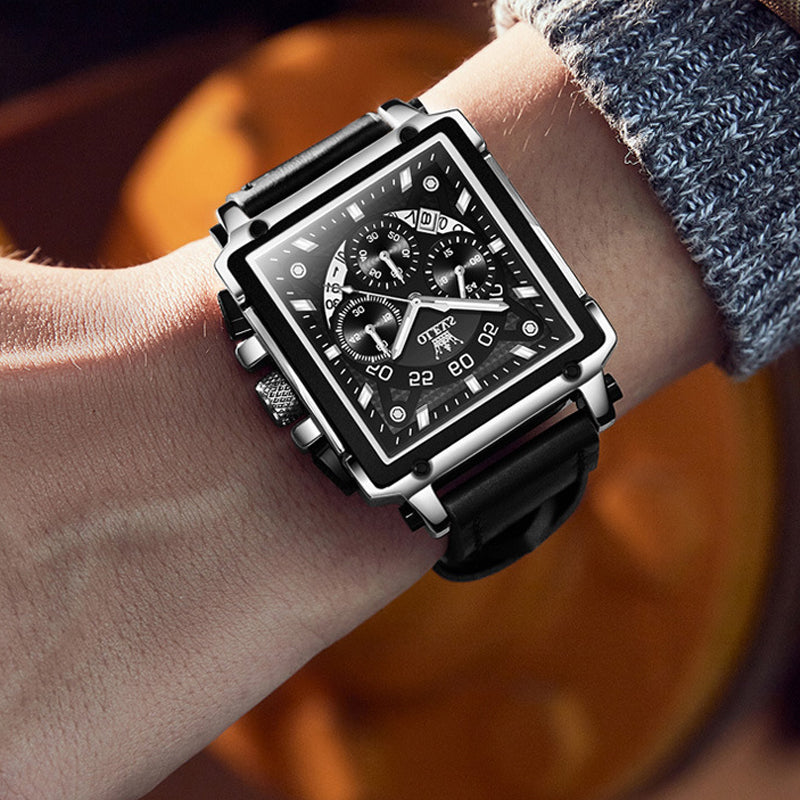 Olevs® Luminous Luxury Square Business Automatic Mechanical Watch | Stornfield