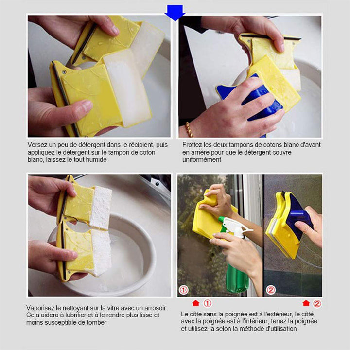 Double-Sided Magnetic Window Cleaning Tool | Stornfield