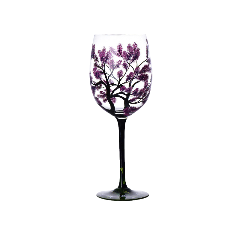 Stornfield | Four Seasons Tree Wine Glasses - Hand-painted