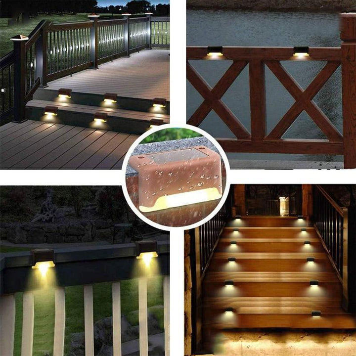Stornfield | Outdoor Waterproof Solar Stair Lights (4-Pack)