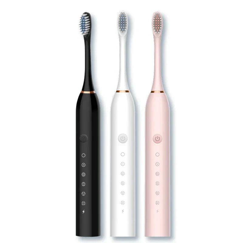 SonicPure rechargeaStornfielde toothbrush – Whisper quiet, powerful & includes 8 brush heads | Stornfield