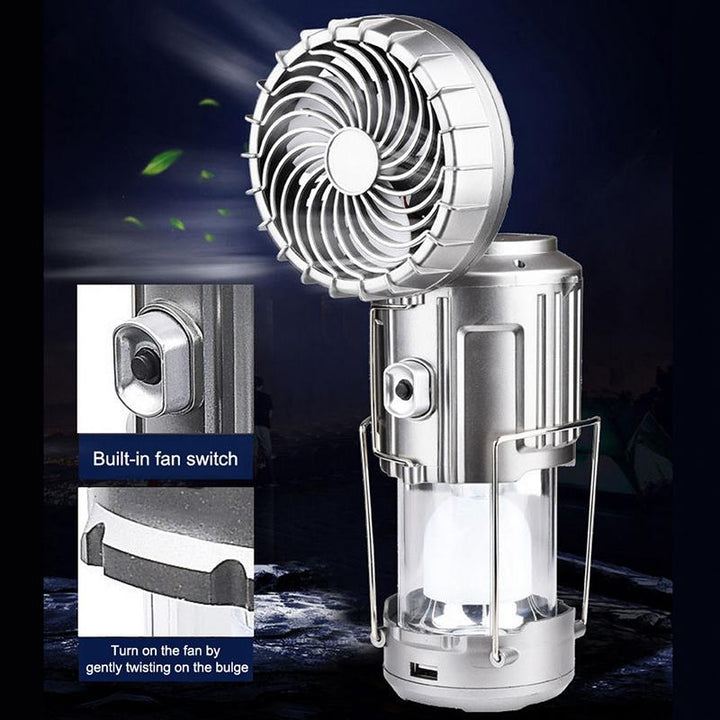 Outdoor LED Camping Light with Fan | Stornfield