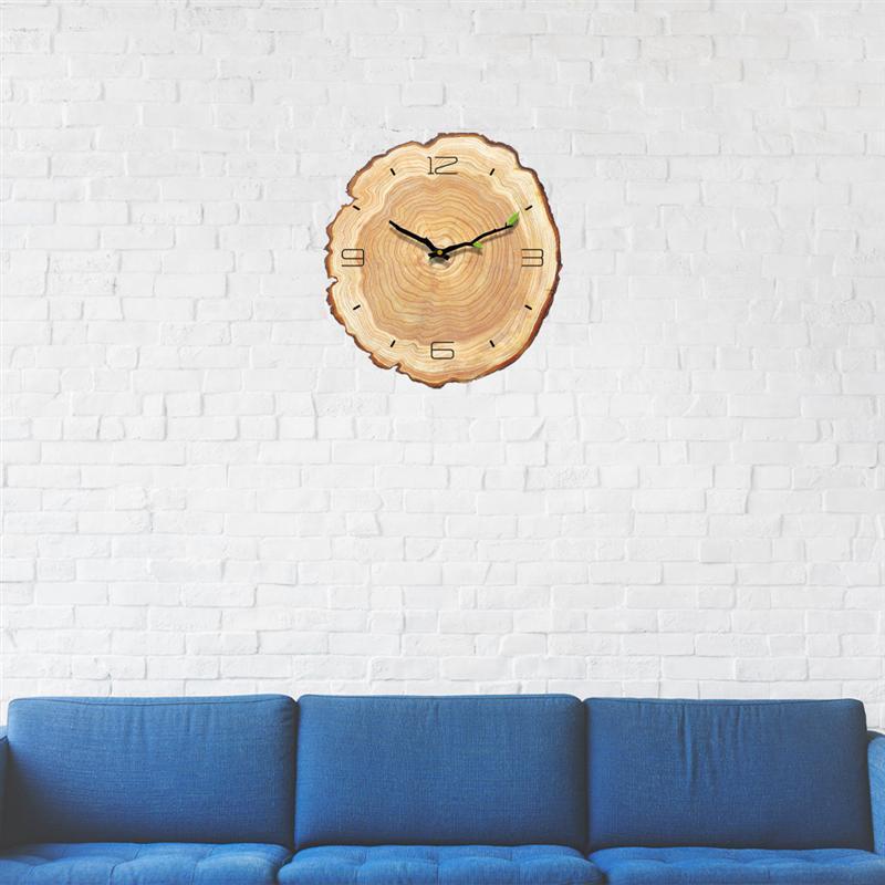 Stornfield | Wall clock with wooden rings