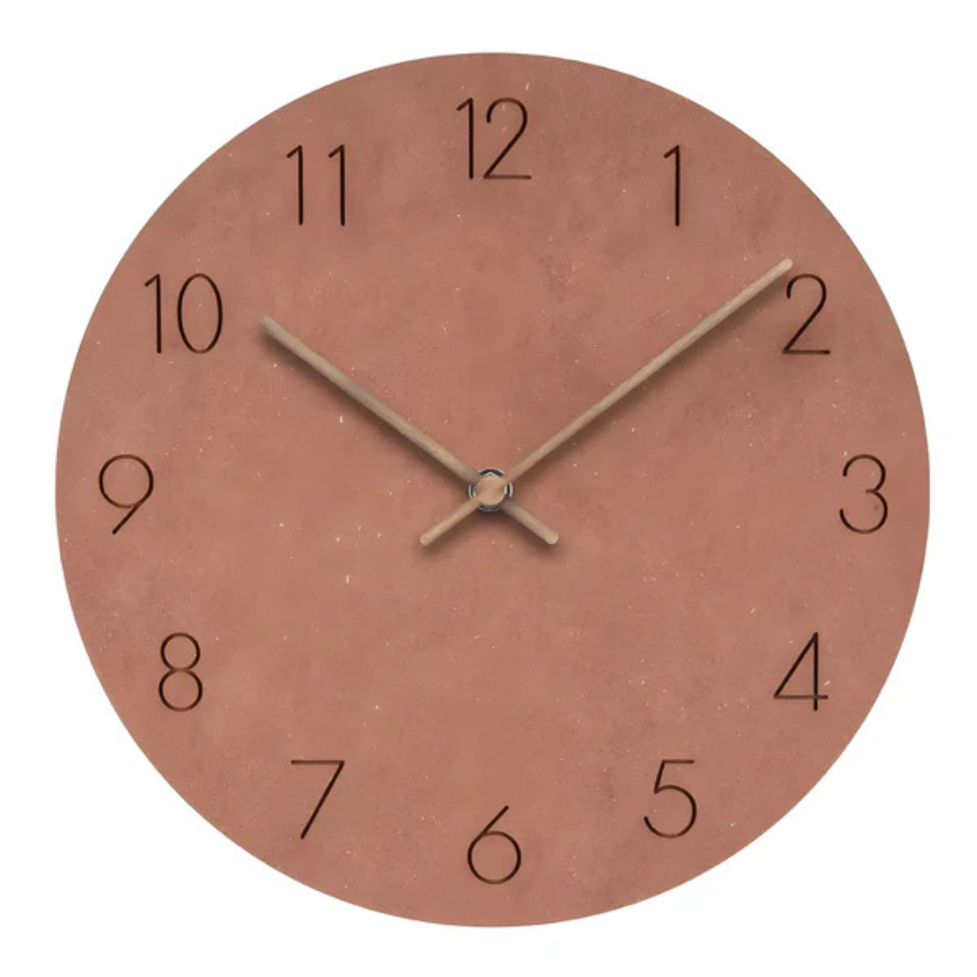 Large Wooden Wall Clock – Minimalist Design with Silent Movement | Stornfield