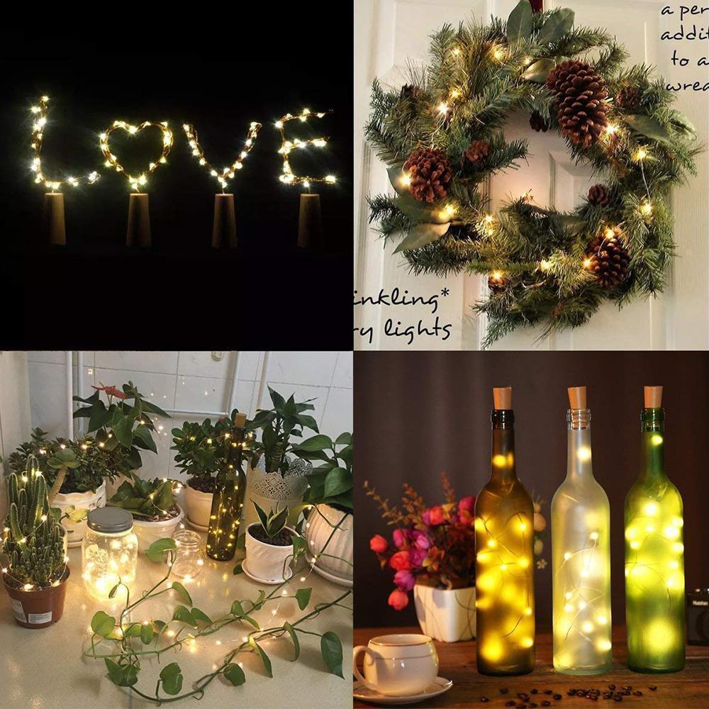 Stornfield | LED Wine Bottle Cork String Lights DIY Night Light Decor - 5/10 PCS