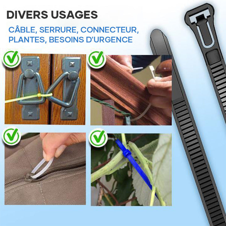 Reusable Cable Ties (100PCS) | Stornfield