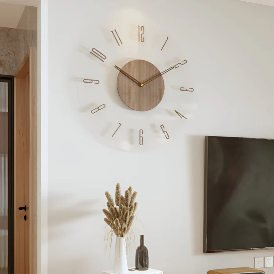 Nock Wall Clock – Stylish & Silent Clock for Living Room or Bedroom | Stornfield