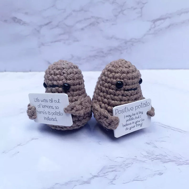 Funny Gift Knitted Positive Potato Stornfield