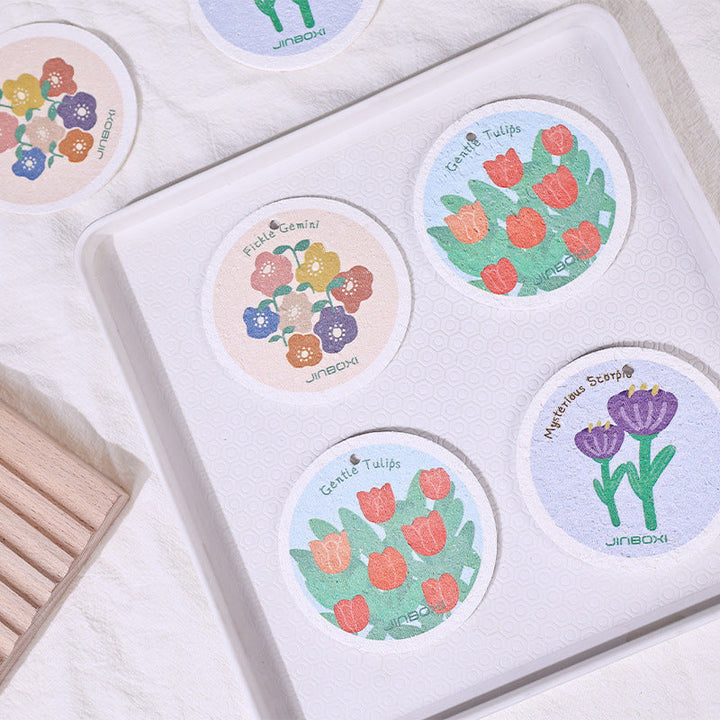 Kitchen Flower Print Wood Pulp Cotton Cloth | Stornfield