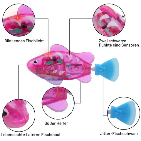 Electronic swimming fish with LED light Stornfield