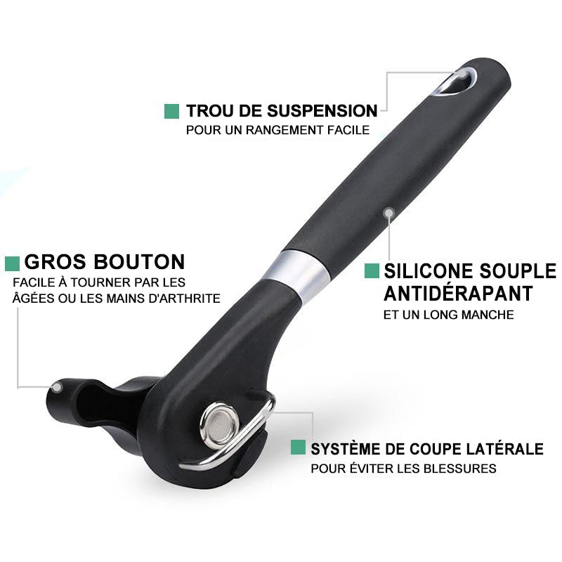 Safe-Cut Stainless Steel Can Opener | Stornfield