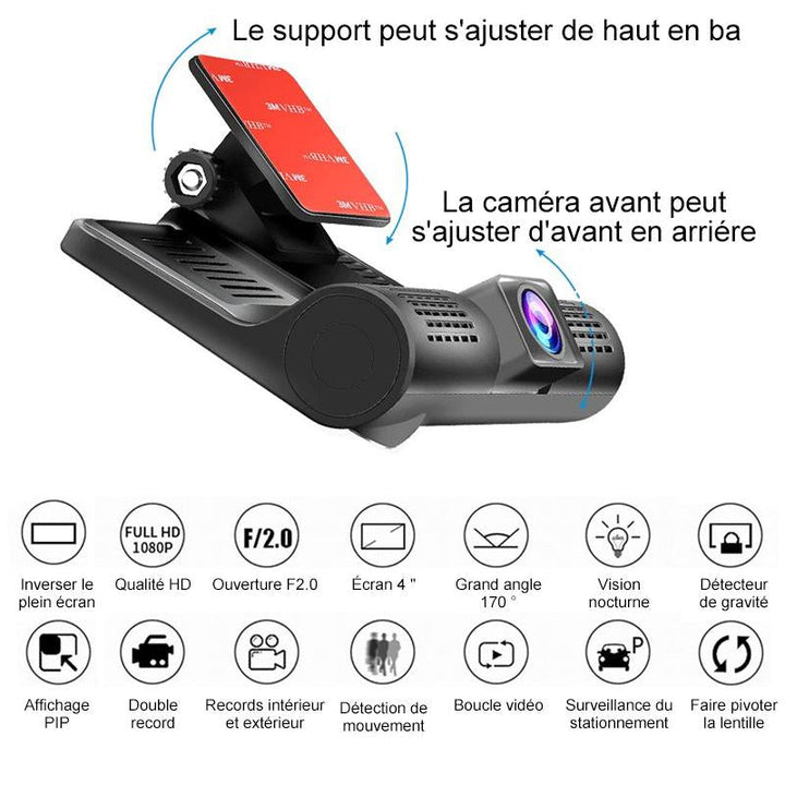 Dashcam with 3 HD Lenses | Stornfield