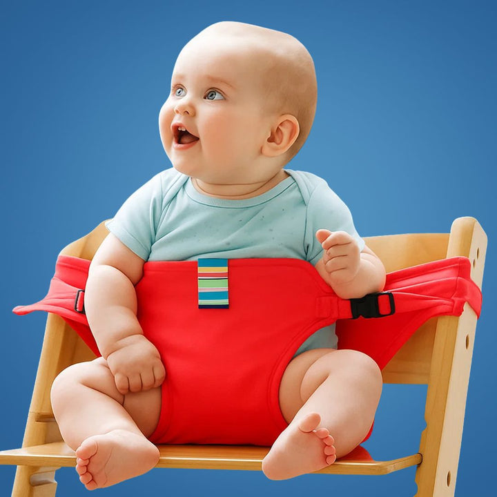 SeatGuard | Baby Chair Harness - Secure and Adjustable Fit - Breathable Cotton Fabric - Portable Feeding Safety Solution for Traveling Parents Stornfield