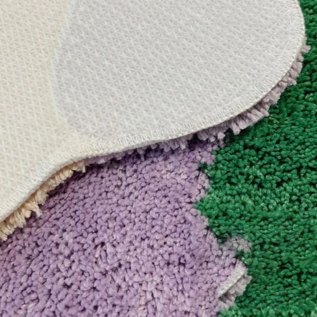 Stornfield | Abstract Colour Block Rug in Cotton-Police