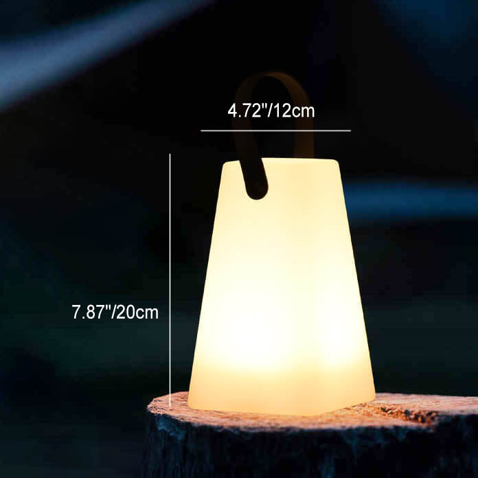 Modern Simplicity Plastic Round Square Hand LED Table Lamp For Outdoor Patio | Stornfield